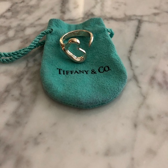 Open heart Tiffany ring